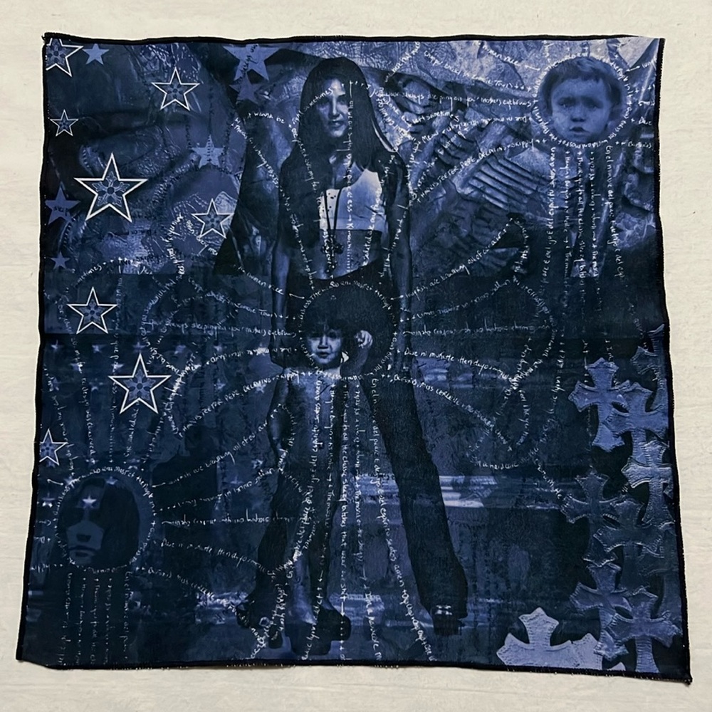 Bella Hadid Chrome Hearts Limited Edition Silk Cleaning Cloth Pocket Square